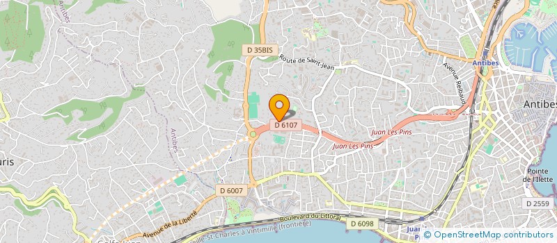 localisation de l'entreprise MTK SERVICES à ANTIBES