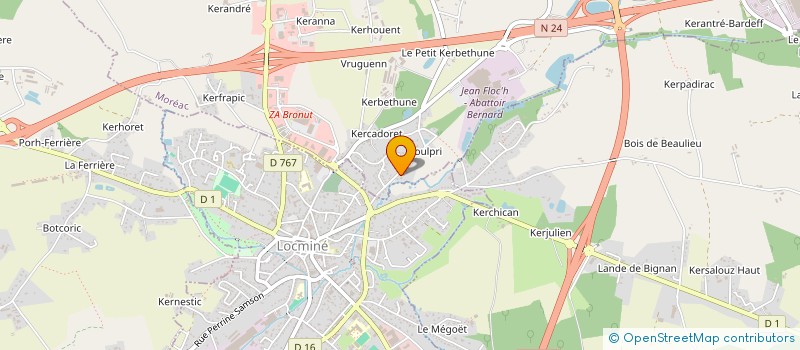 localisation de l'entreprise MTL IMMO  MOREAC