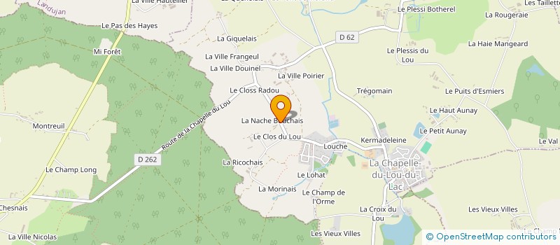 localisation de l'entreprise MTL3  LA CHAPELLE DU LOU DU LAC