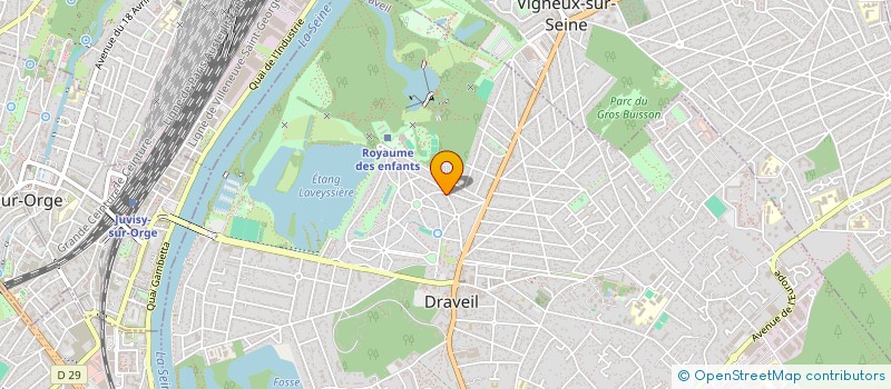 localisation de l'entreprise MTM à DRAVEIL
