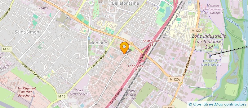 localisation de l'entreprise MTM à TOULOUSE