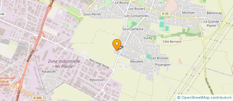 localisation de l'entreprise MTM  GENAS