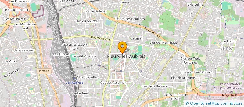 localisation de l'entreprise MTM à FLEURY-LES-AUBRAIS