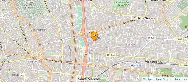 localisation de l'entreprise MTM AGENCEMENTS à MONTREUIL