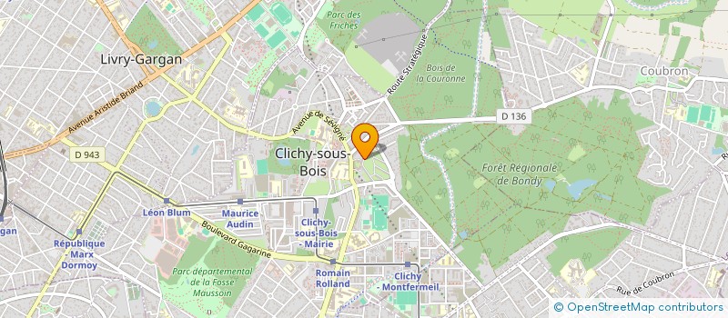 localisation de l'entreprise MTM BATIMENT à CLICHY-SOUS-BOIS