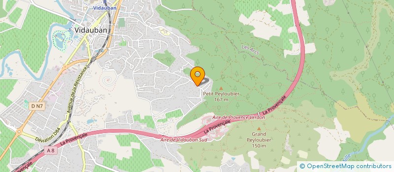 localisation de l'entreprise MTM COTE SUD  VIDAUBAN