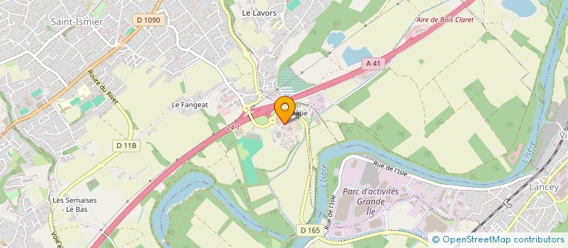 localisation de l'entreprise MTM INFRA à SAINT-ISMIER