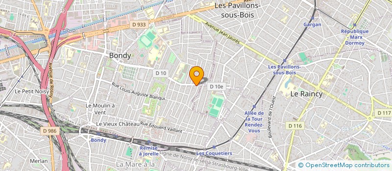 localisation de l'entreprise MTM PRONET SERVICE  BONDY