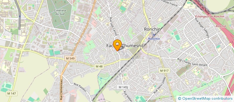 localisation de l'entreprise MTM TRANSPORT  FACHES-THUMESNIL