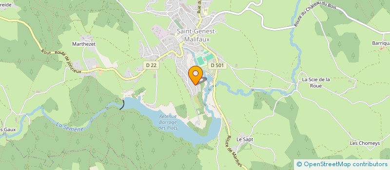 localisation de l'entreprise MTMA  SAINT-GENEST-MALIFAUX