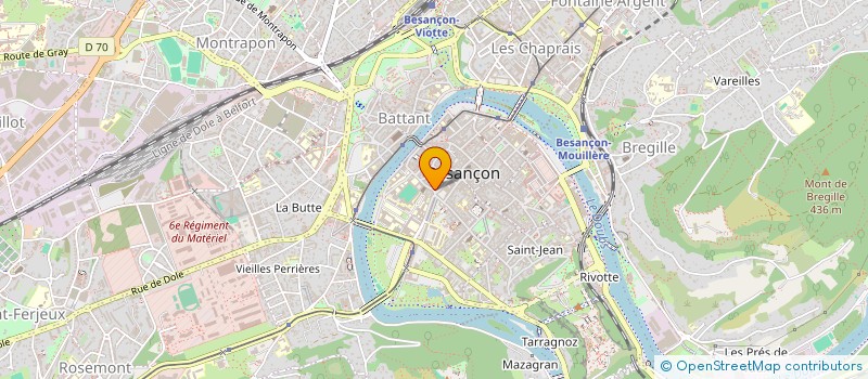 localisation de l'entreprise MTMH à BESANCON