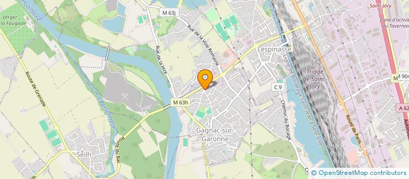 localisation de l'entreprise MTP  GAGNAC-SUR-GARONNE