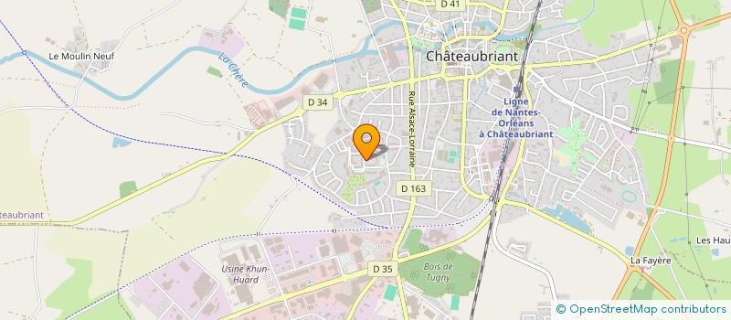 localisation de l'entreprise MTP à CHATEAUBRIANT