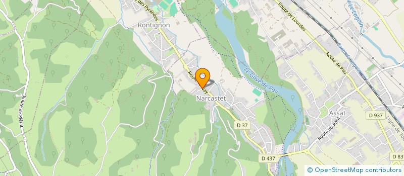 localisation de l'entreprise MTP CARRELAGE  NARCASTET