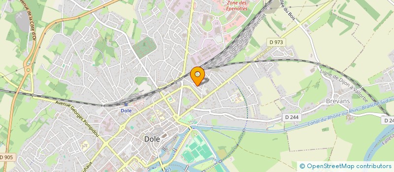 localisation de l'entreprise MTP CONSTRUCTION à DOLE