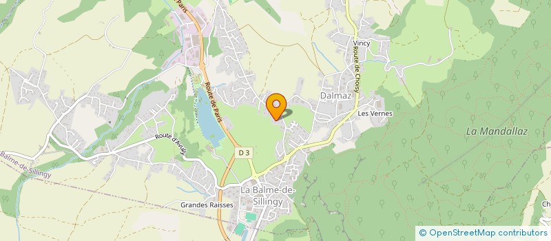 localisation de l'entreprise MTP LES VIGNES  LA BALME-DE-SILLINGY