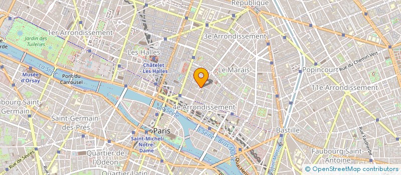 localisation de l'entreprise MTP SARL  PARIS