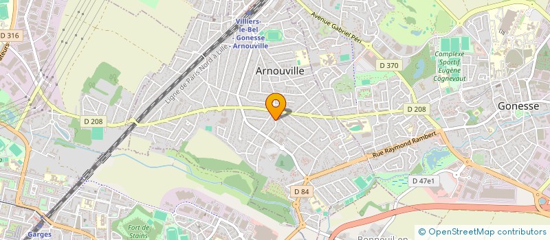 localisation de l'entreprise MTP SERVICES à ARNOUVILLE