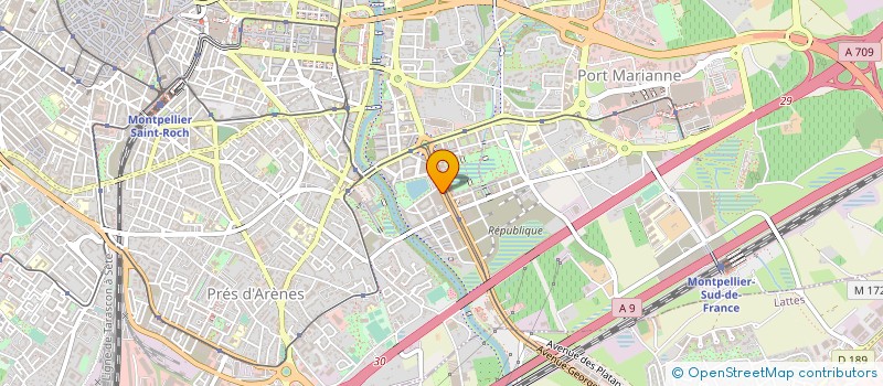 localisation de l'entreprise MTP SERVICES à MONTPELLIER