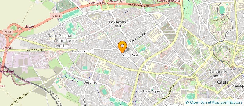 localisation de l'entreprise MTPB IMMO  CAEN