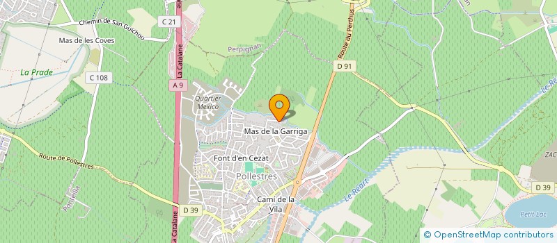 localisation de l'entreprise MTR LECAS  POLLESTRES