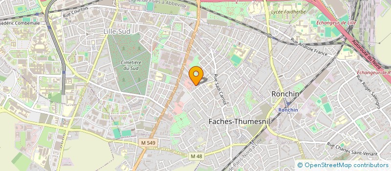 localisation de l'entreprise MTR. MACONNERIE TRANSFORMATION RENOV à FACHES-THUMESNIL