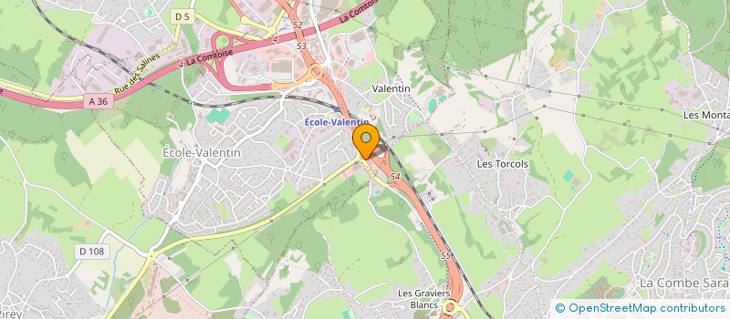 localisation de l'entreprise MTRAINING à ECOLE-VALENTIN
