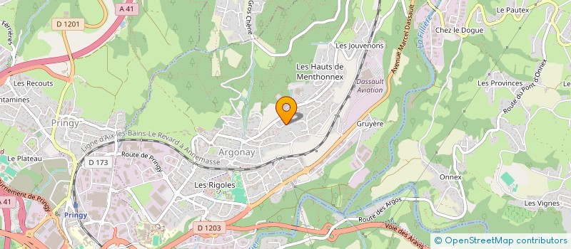 localisation de l'entreprise MTRASYS à ARGONAY