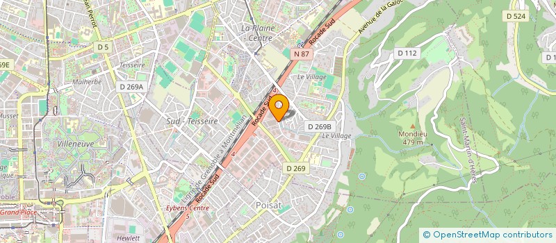 localisation de l'entreprise MTRO INVEST à SAINT-MARTIN-D'HERES