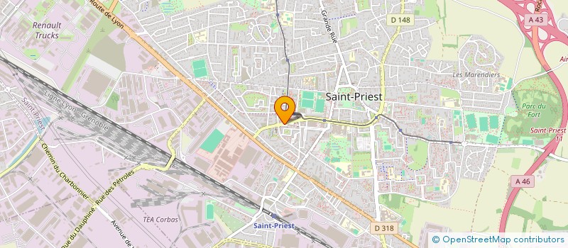 localisation de l'entreprise MTS  ST PRIEST