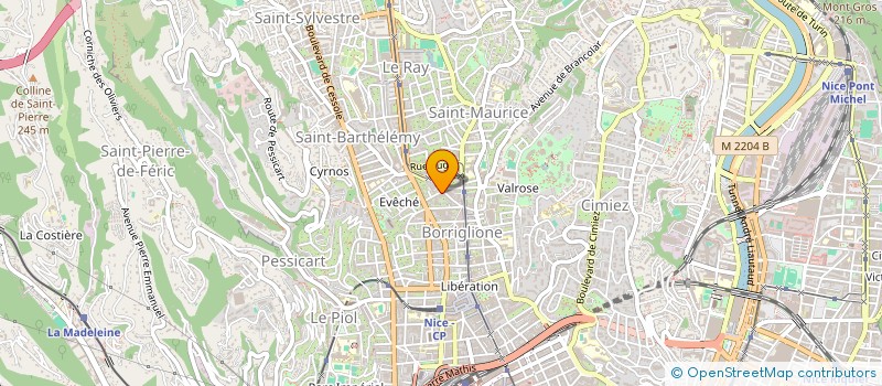 localisation de l'entreprise MTS à NICE