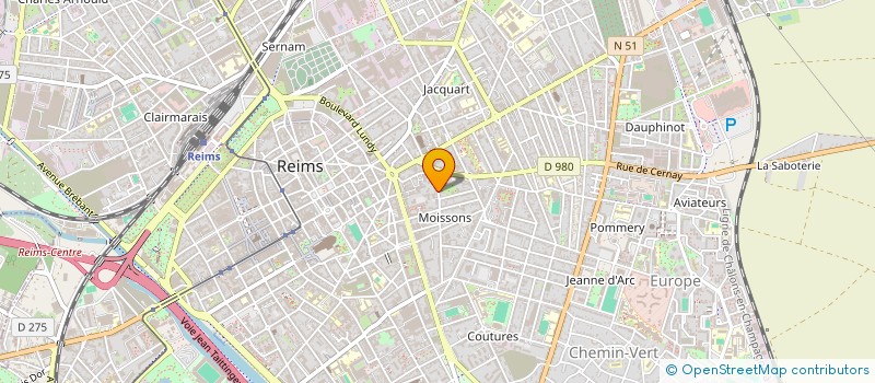 localisation de l'entreprise MTS  REIMS