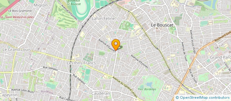 localisation de l'entreprise MTS à LE BOUSCAT