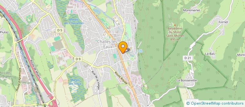 localisation de l'entreprise MTS  CHAMBERY