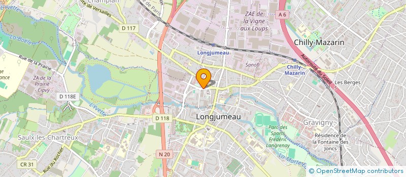 localisation de l'entreprise MTS COIFFURE à LONGJUMEAU