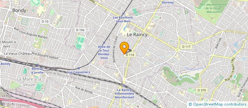 localisation de l'entreprise MTS DIAG  LE RAINCY
