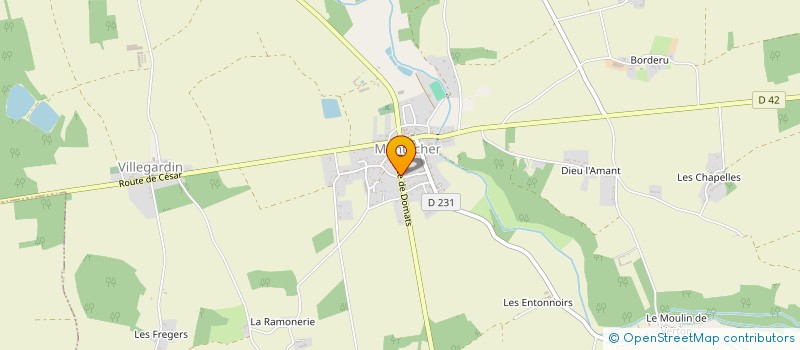 localisation de l'entreprise MTS MOTORS  MONTACHER-VILLEGARDIN