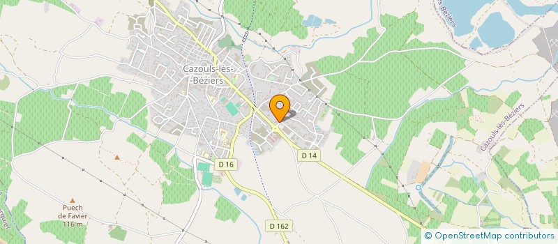 localisation de l'entreprise MTS PISCINES  CAZOULS-LES-BEZIERS