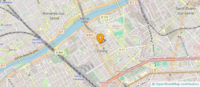 localisation de l'entreprise MTSINFO à CLICHY