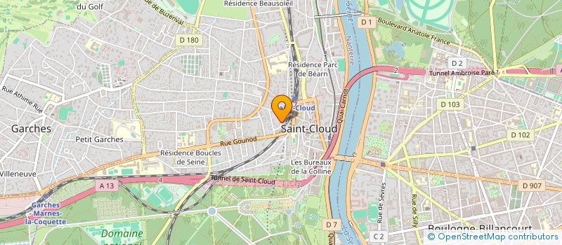 localisation de l'entreprise MTSK HOLDING à SAINT-CLOUD