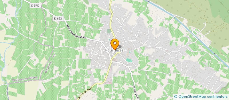 localisation de l'entreprise MTSUD FERMETURE à POURRIERES