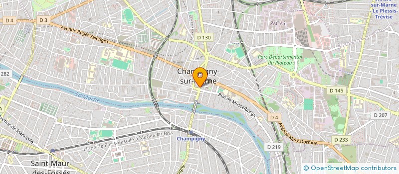 localisation de l'entreprise MTT TOURS  CHAMPIGNY-SUR-MARNE