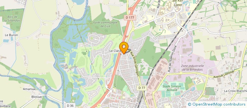 localisation de l'entreprise MTTI  BRUZ