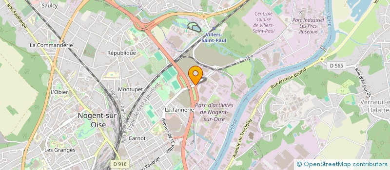 localisation de l'entreprise MTV à NOGENT-SUR-OISE