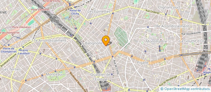 localisation de l'entreprise MTV à PARIS