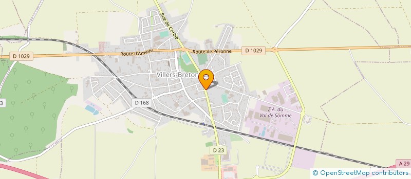localisation de l'entreprise MTV à VILLERS-BRETONNEUX