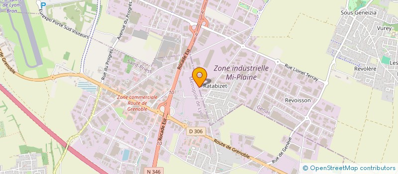 localisation de l'entreprise MTV LOGISTIC                            MESSAGERIES TRANS'VALLEES  GENAS