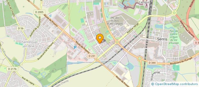 localisation de l'entreprise MTVR, LA RADIO DE MONTEVRAIN  MONTEVRAIN