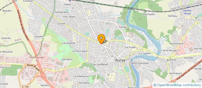 localisation de l'entreprise MTX FINANCE à AURAY