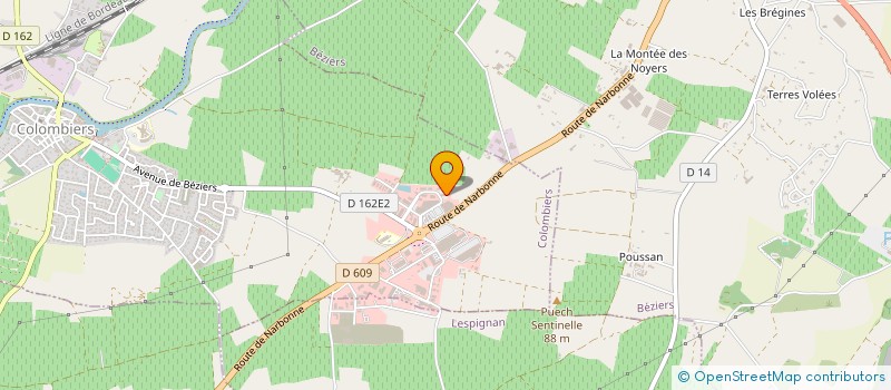 localisation de l'entreprise MTX RECUPERATION à COLOMBIERS